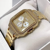  Shop Authentic Guess Deco Quartz Crystals Gold Dial Gold Steel Strap Watch For Women - GW0472L2 - Luxxuri