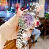  Shop Authentic Guess Sol Chronograph Crystals Multicolor Dial Silver Steel Strap Watch For Women - GW0483L1 - Luxxuri