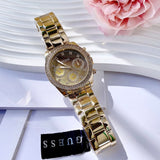  Shop Authentic Guess Sol Chronograph Gold Dial Gold Steel Strap Watch For Women - GW0483L2 - Luxxuri