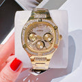  Shop Authentic Guess Duchess Quartz Gold Dial Gold Steel Strap Watch For Women - GW0558L2 - Luxxuri