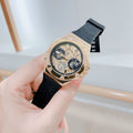 Shop Authentic Guess Asteria Multifunction Gold Dial Black Rubber Strap Watch For Women - GW0620L2 - Luxxuri