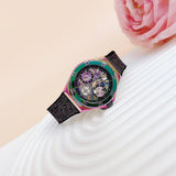  Shop Authentic Guess Multifunction Analog Purple Dial Black Rubber Strap Watch For Women - GW0620L4 - Luxxuri