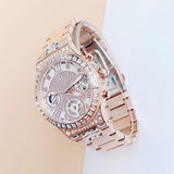  Shop Authentic Guess Moonlight Multi Function Diamonds White Dial Rose Gold Steel Strap Watch for Women - GW0320L3 - Luxxuri