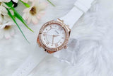  Shop Authentic Guess Cosmo Diamonds Silver Dial White Rubber Strap Watch for Women - GW0034L2 - Luxxuri