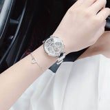  Shop Authentic Guess Solstice Diamonds Silver Dial Silver Steel Strap Watch for Women - GW0403L1 - Luxxuri