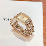  Shop Authentic Guess MOD Heavy Metal Diamonds Gold Dial Gold Steel Strap Watch for Women - W0072L1 - Luxxuri