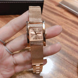  Shop Authentic Guess Nouveau Diamonds Rose Gold Dial Rose Gold Mesh Bracelet Watch for Women - W0127L3 - Luxxuri