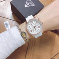  Shop Authentic Guess Sport White Dial White Rubber Strap Watch For Women - W0616L1 - Luxxuri