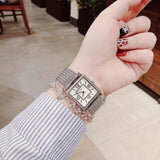  Shop Authentic Guess Highline White Dial Silver Mesh Bracelet Watch For Women - W0826L1 - Luxxuri