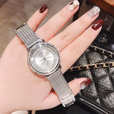  Shop Authentic Guess Quartz Silver Dial Willow Stainless Steel Mesh Bracelet Watch For Women - W0836L2 - Luxxuri