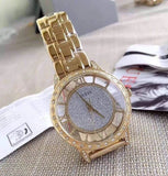  Shop Authentic Guess Analog Diamonds Silver Dial Gold Steel Strap Watch For Women - W1013l2 - Luxxuri