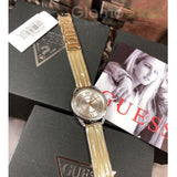  Shop Authentic Guess Whisper Silver Dial Gold Mesh Bracelet Watch for Women - W1084L2 - Luxxuri