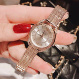  Shop Authentic Guess Whisper Silver Dial Rose Gold Mesh Bracelet Watch for Women - W1084L3 - Luxxuri