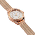  Shop Authentic Guess Whisper Silver Dial Rose Gold Mesh Bracelet Watch for Women - W1084L3 - Luxxuri
