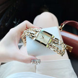  Shop Authentic Guess Mod Heavy Metal Gold Dial Gold Steel Strap Watch For Women - W1117L2 - Luxxuri