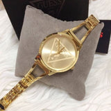  Shop Authentic Guess Lola Quartz Gold Dial Gold Steel Strap Watch For Women - W1145L3 - Luxxuri