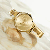  Shop Authentic Guess Lola Quartz Gold Dial Gold Steel Strap Watch For Women - W1145L3 - Luxxuri
