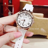 Shop Authentic Guess Cosmo Diamonds Silver Dial White Rubber Strap Watch for Women - GW0034L2 - Luxxuri