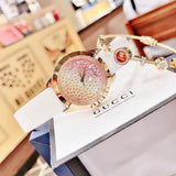  Shop Authentic Guess Crush Crystals Gold Dial White Rubber Strap Watch for Women - W1223L3 - Luxxuri