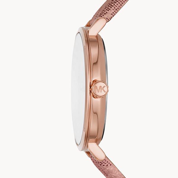  Shop Authentic Michael Kors Addyson Quartz Rose Gold Dial Pink Leather Strap Watch for Women - MK2953 - Luxxuri