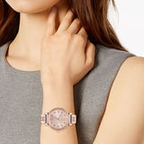  Shop Authentic Michael Kors Sofie Quartz Rose Gold Dial Rose Gold Steel Strap Watch For Women - MK3882 - Luxxuri