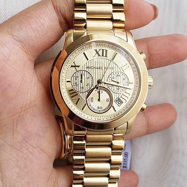  Shop Authentic Michael Kors Cooper Gold Dial Gold Steel Strap Watch for Women - MK6274 - Luxxuri