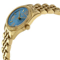  Shop Authentic Michael Kors Lexington Quartz Blue Dial Gold Steel Strap Watch For Women - MK3271 - Luxxuri
