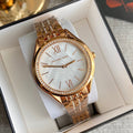  Shop Authentic Michael Kors Mindy Three Hand White Dial Rose Gold Steel Strap Watch for Women - MK7078 - Luxxuri