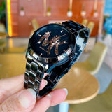  Shop Authentic Michael Kors Runway Quartz Black Dial Black Steel Strap Watch For Women - MK6683 - Luxxuri
