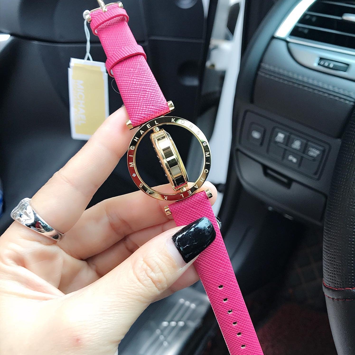  Shop Authentic Michael Kors Averi Gold Dial Pink Leather Strap Watch for Women - MK2525 - Luxxuri