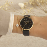  Shop Authentic Michael Kors Pyper Black Dial Black Leather Strap Watch For Women - MK2747 - Luxxuri
