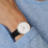  Shop Authentic Michael Kors Pyper Three Hand White Dial Black Leather Strap Watch For Women - MK2835 - Luxxuri