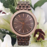  Shop Authentic Michael Kors Darci Quartz Brown Dial Brown Steel Strap Watch For Women - MK3416 - Luxxuri