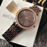  Shop Authentic Michael Kors Darci Quartz Brown Dial Brown Steel Strap Watch For Women - MK3416 - Luxxuri