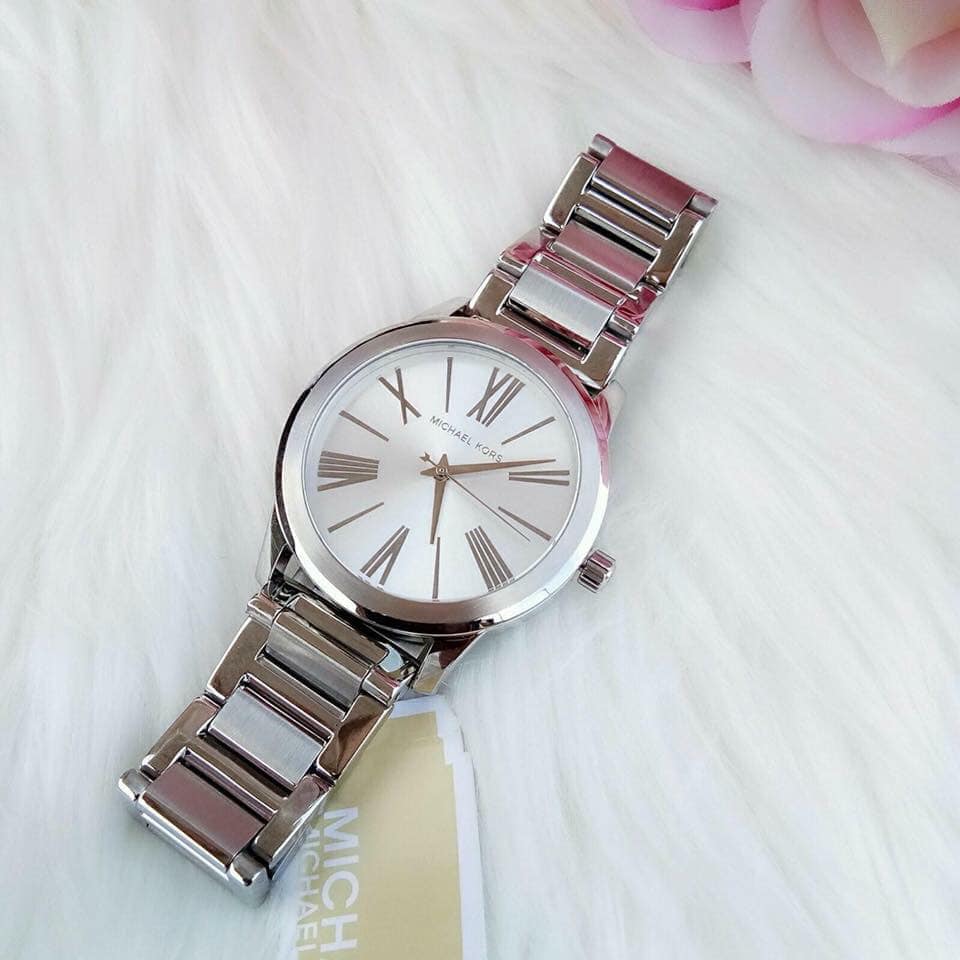  Shop Authentic Michael Kors Hartman Quartz Silver Dial Silver Steel Strap Watch For Women - MK3489 - Luxxuri