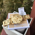  Shop Authentic Michael Kors Hartman Quartz Gold Dial Gold Steel Strap Watch For Women - MK3490 - Luxxuri
