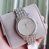  Shop Authentic Michael Kors Lauryn Analog Crystals Silver Dial Silver Steel Strap Watch For Women - MK3717 - Luxxuri