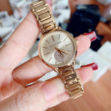  Shop Authentic Michael Kors Portia Quartz Gold Dial Gold Steel Strap Watch For Women - MK3838 - Luxxuri