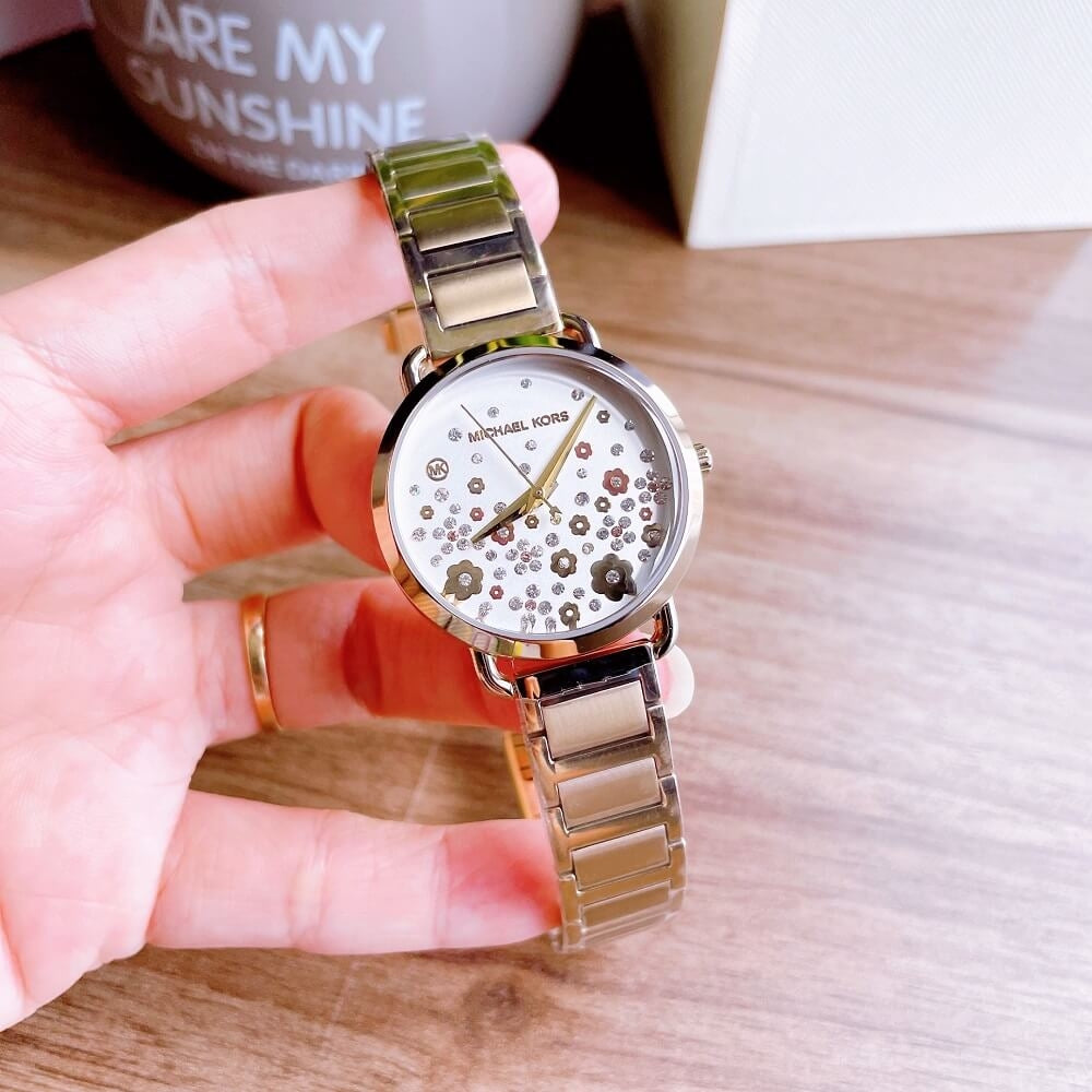  Shop Authentic Michael Kors Portia Quartz White Dial Gold Steel Strap Watch for Women - MK3840 - Luxxuri