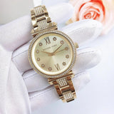  Shop Authentic Michael Kors Sofie Quartz Gold Dial Gold Steel Strap Watch For Women - MK3881 - Luxxuri