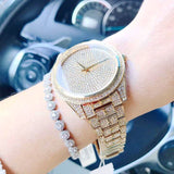  Shop Authentic Michael Kors Lauryn Crystals Gold Dial Gold Steel Strap Watch For Women - MK3930 - Luxxuri