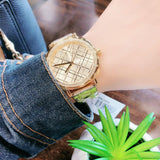  Shop Authentic Michael Kors Nia Quartz Gold Dial Gold Steel Strap Watch For Women - MK3989 - Luxxuri