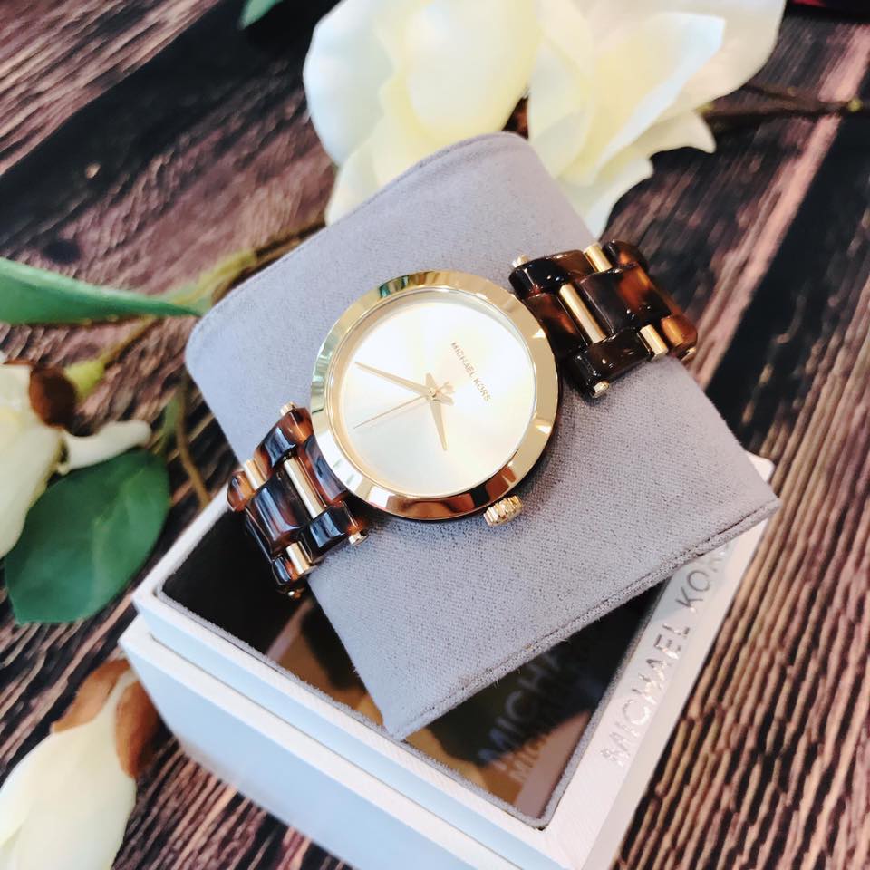  Shop Authentic Michael Kors Delray Gold Dial Two Tone Steel Strap Watch for Women - MK4314 - Luxxuri