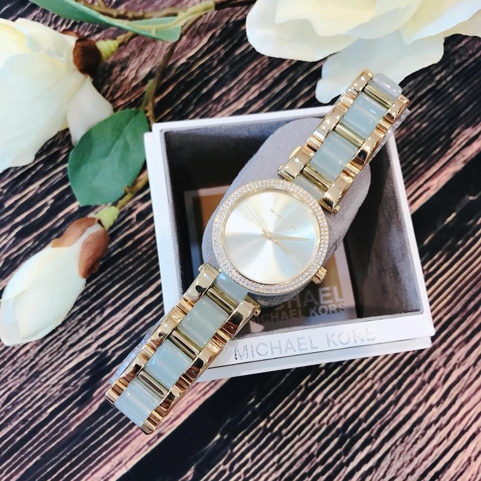  Shop Authentic Michael Kors Delray Rose Gold Dial Two Tone Steel Strap Watch for Women - MK4317 - Luxxuri