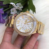  Shop Authentic Michael Kors Camille Silver Diamonds Dial Gold Steel Strap Watch for Women - MK5756 - Luxxuri