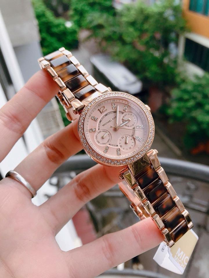  Shop Authentic Michael Kors Parker Gold Dial Two Tone Steel Strap Watch for Women - MK5841 - Luxxuri