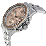 Shop Authentic Michael Kors Everest Chronograph Gold Dial Silver Steel Strap Watch For Women - MK5870 - Luxxuri