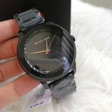  Shop Authentic Michael Kors Kinley Silver Dial Black Steel Strap Watch for Women - MK5999 - Luxxuri