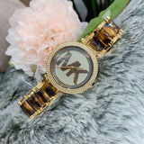  Shop Authentic Michael Kors Parker Chronograph Gold Dial Two Tone Steel Strap Watch for Women - MK6109 - Luxxuri