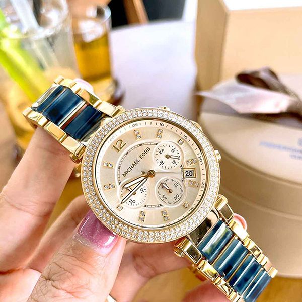  Shop Authentic Michael Kors Parker Gold Dial Two Tone Steel Strap Watch for Women - MK6238 - Luxxuri